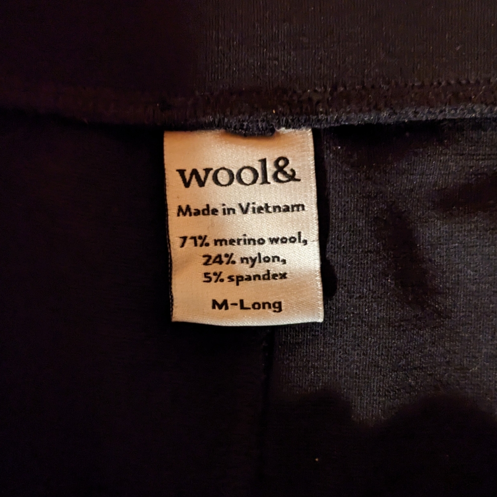 Wool& Lane Wide Leg Ponte Pants Women's Long Medium Blk - Picture 5 of 7